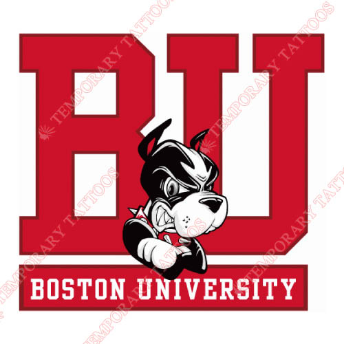 Boston University Terriers Customize Temporary Tattoos Stickers NO.4017